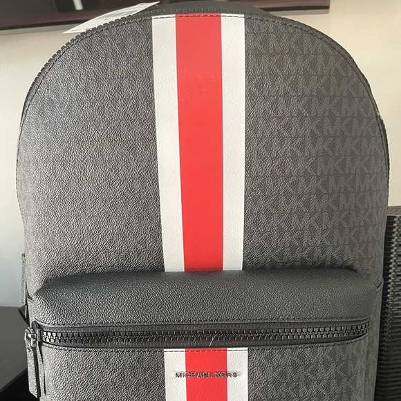 Red & Black Mens Michael Kors Backpack - Picture 2 of 3